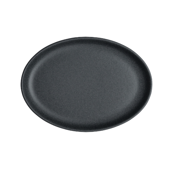 DENBY IMPRESSION CHARCOAL SMALL OVAL TRAY