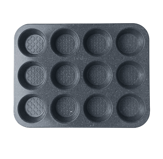 DENBY QUANTANIUM FINISH 12 CUP CUPCAKE TIN