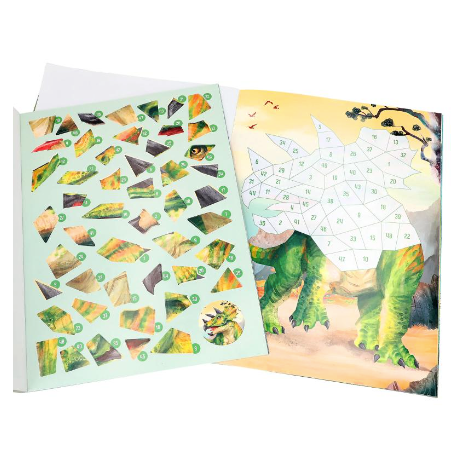 Dino World Number Sticker