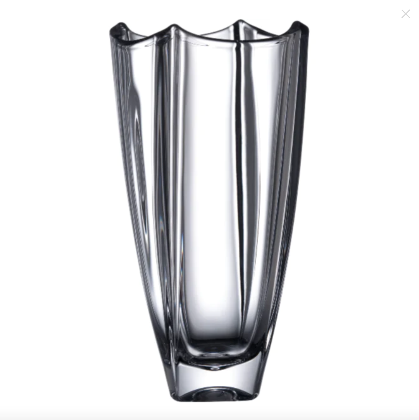 Galway Crystal Dune 12" Square Vase