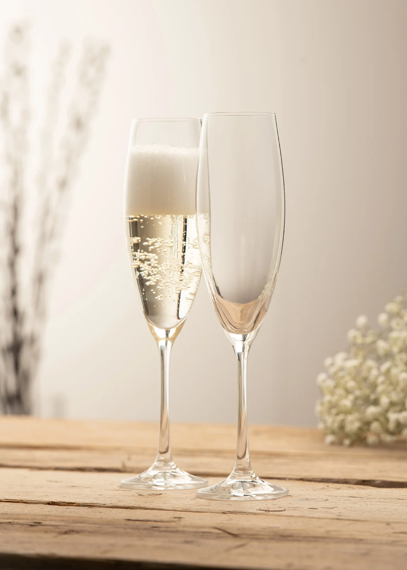 Tall thin discount champagne flutes