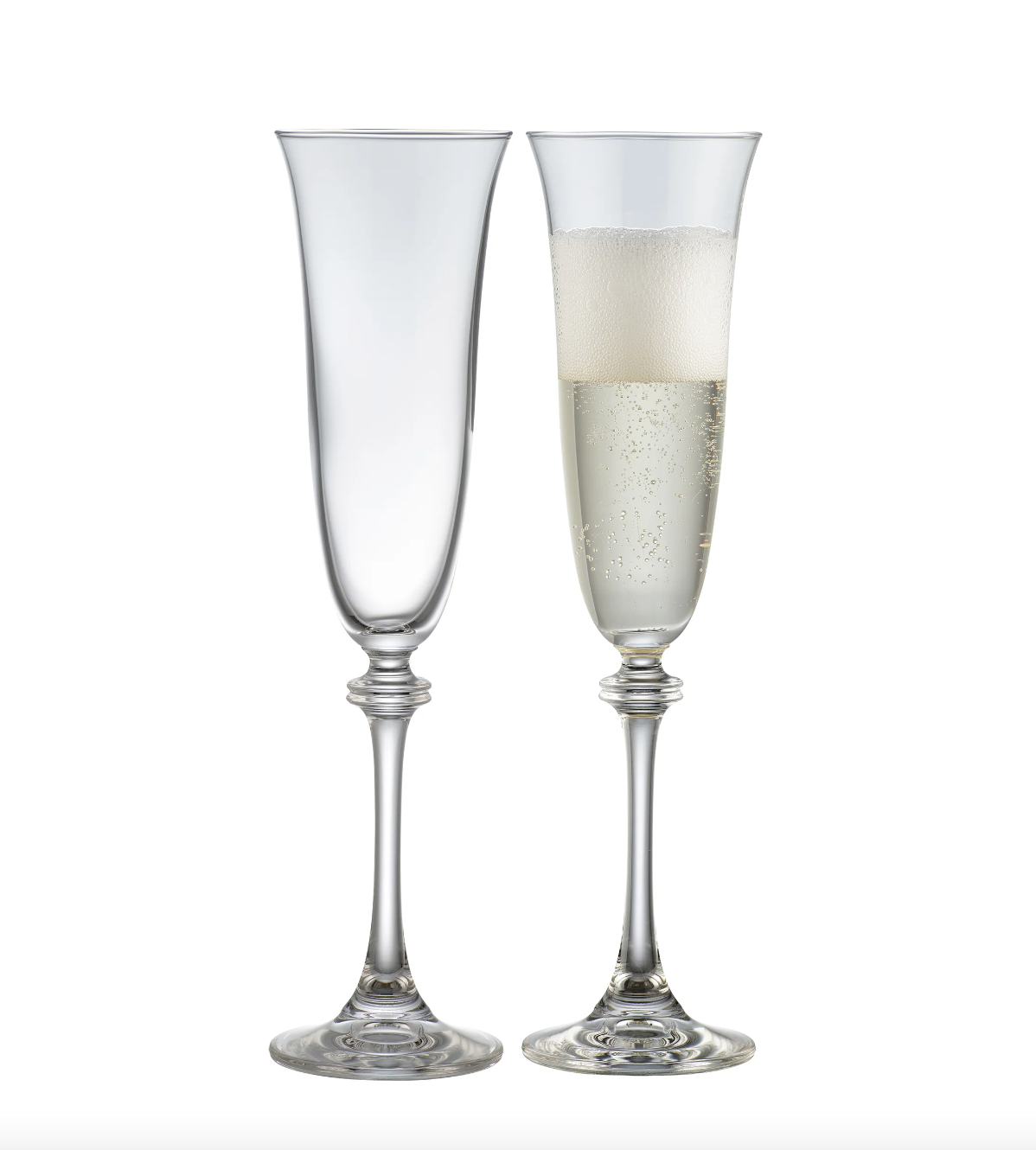 Galway Crystal Liberty Flute Pair