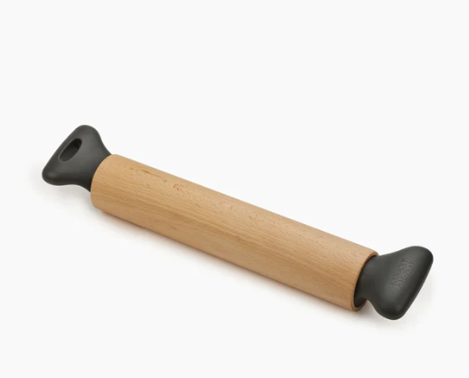 JOSEPH JOSEPH GRIP-PIN ERGONOMIC ROLLING PIN GREY