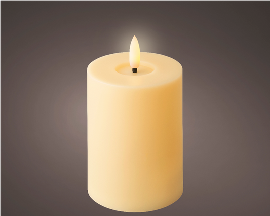 LED wick candle plastic steady BO outdoor H12cm D7cm