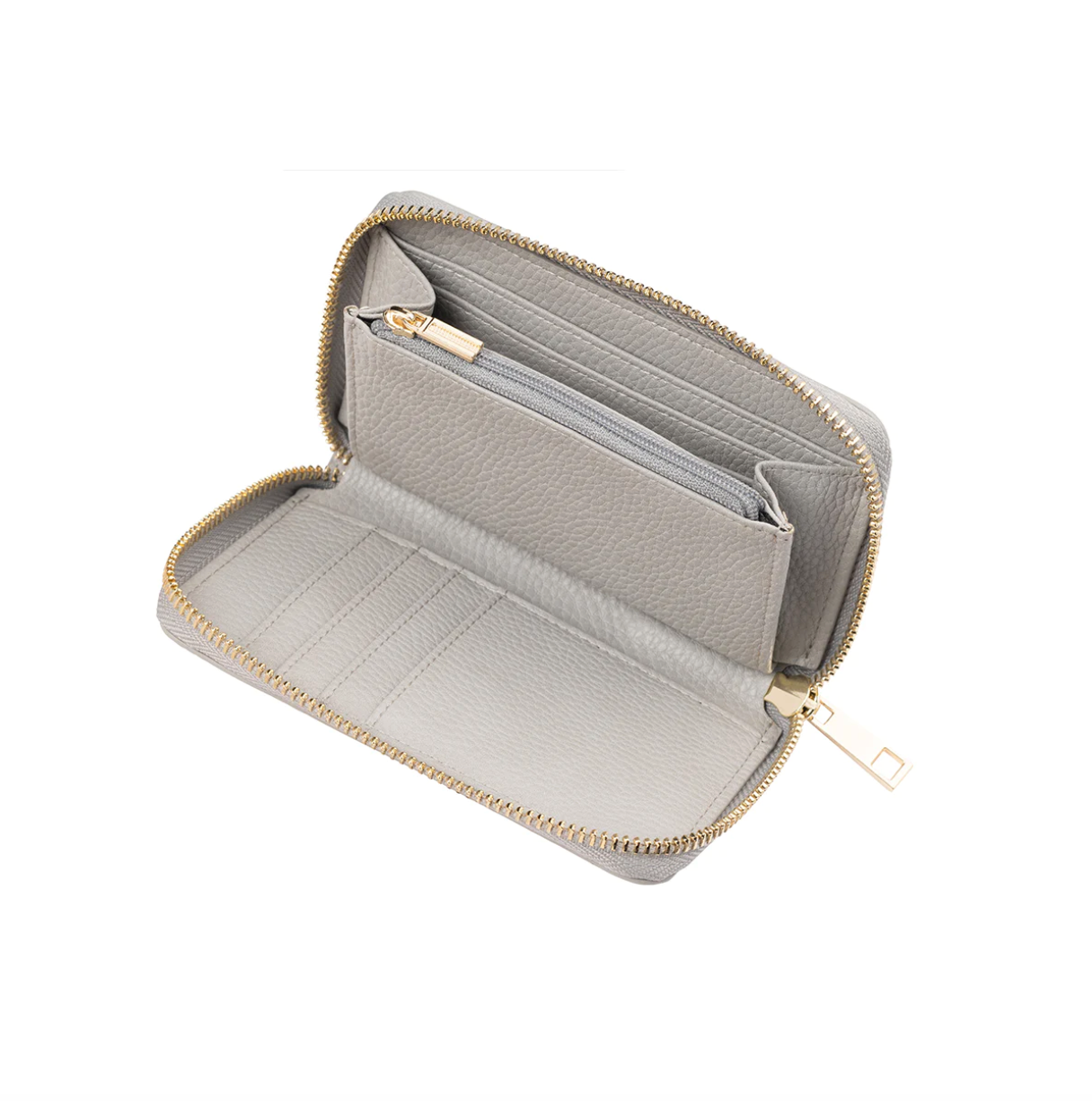 Ladies Zip Wallet - Grey
