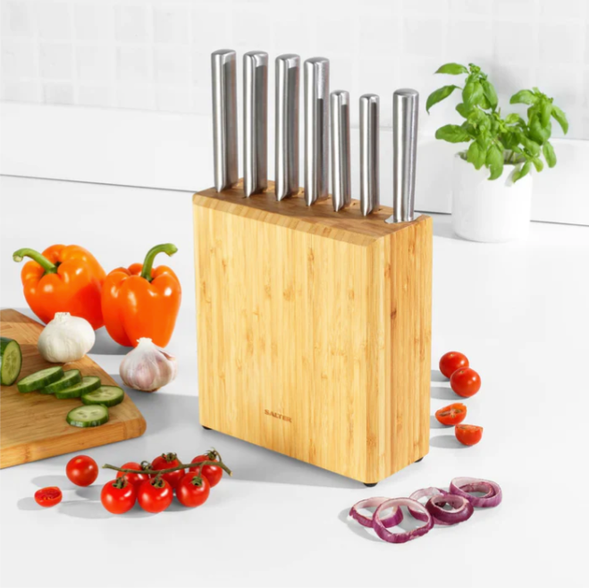 7 PIECE KNIFE BLOCK SET BAMBOO
