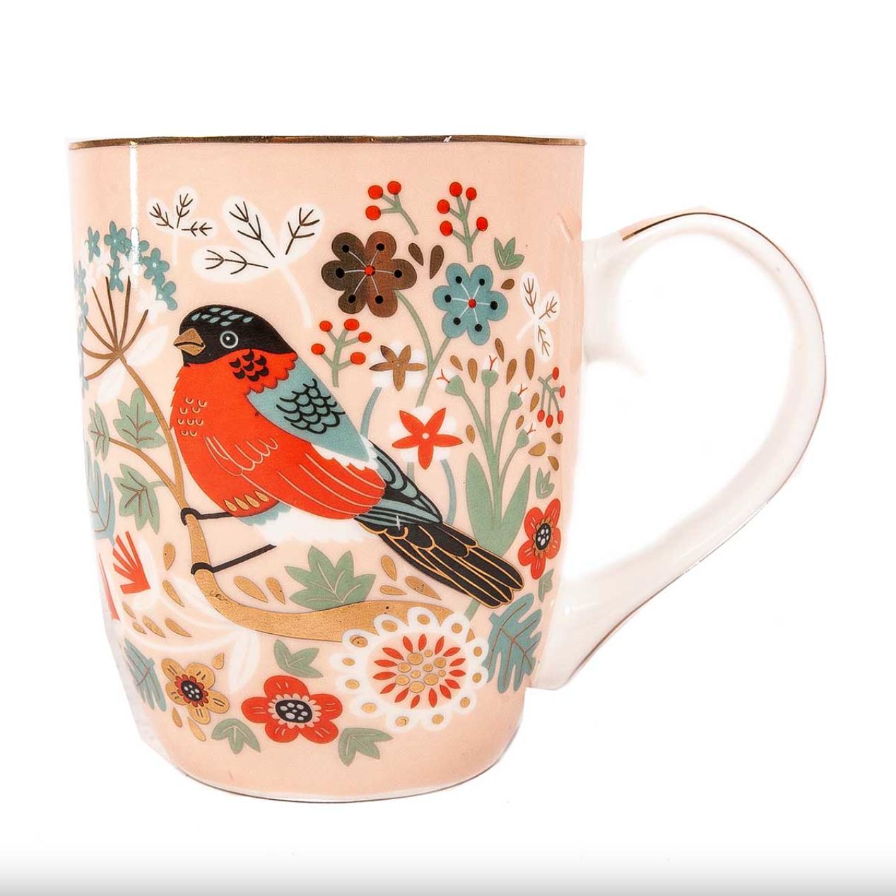 Single Birdy Mug - Bullfinch