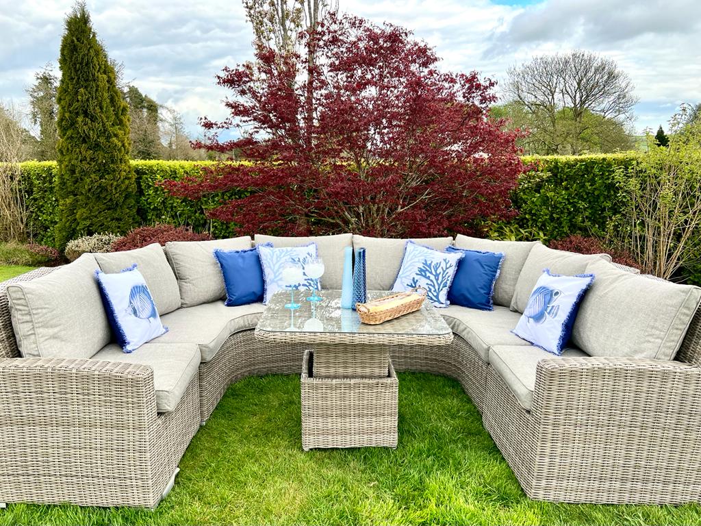 Dorset U Shaped Rattan Garden Furniture Set