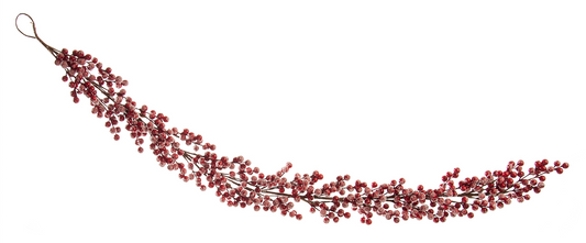 130cm red cluster berry garland