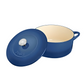 DENBY COBALT 26CM ROUND CAST IRON CASSEROLE