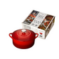 DENBY POMEGRANATE CAST IRON 24CM ROUND CASSEROLE