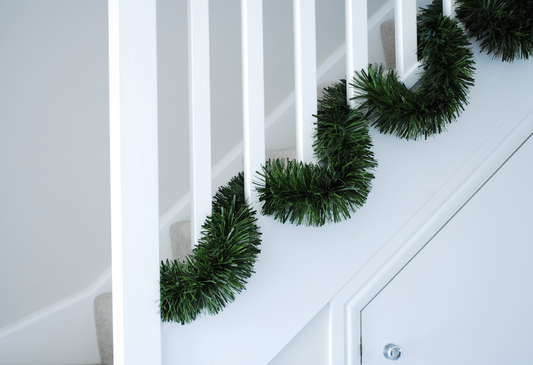 300cm x 15cm 6 ply chunky green pine garland