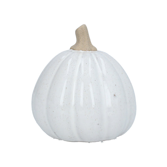 White Earthenware Squash Ornament Large