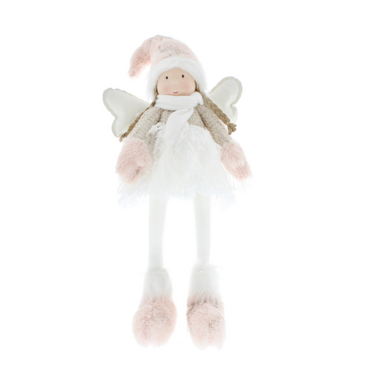 56cm bo pink girl with lit scarf and dangly legs
