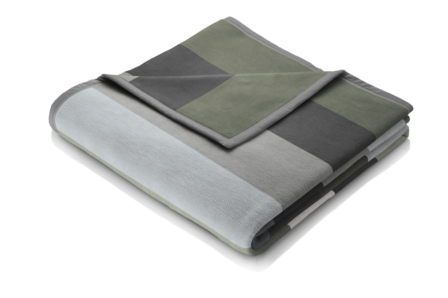 Biederlack Cotton Home Blanket Smooth Grey