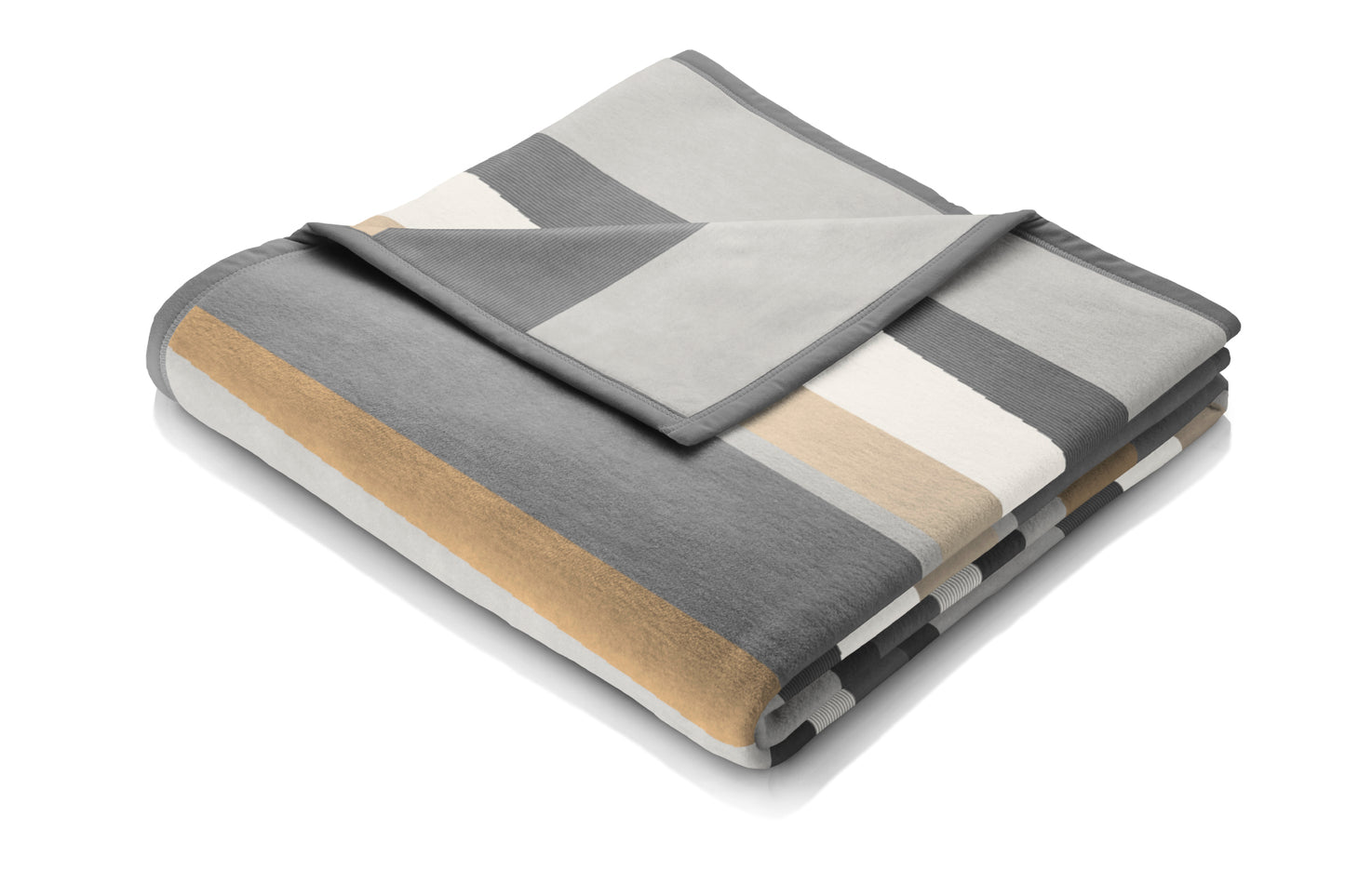 Biederlack Cotton Home Throw Crossover Camel