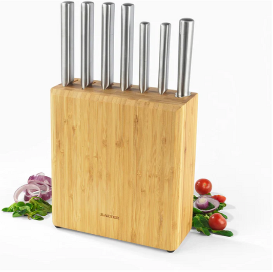 7 PIECE KNIFE BLOCK SET BAMBOO