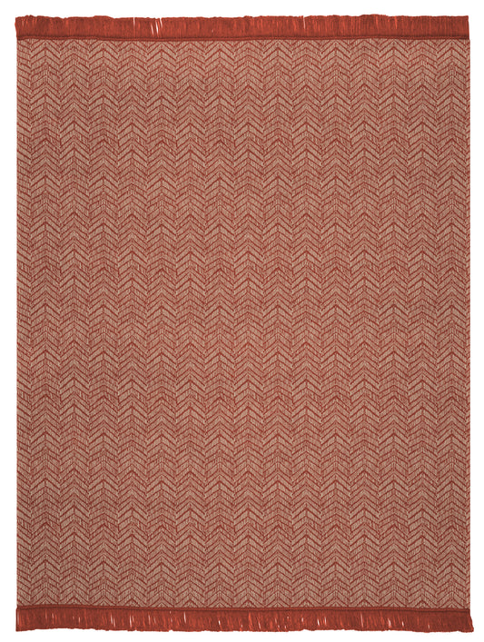 Biederlack Cotton Rich Chevron terrac. Throw