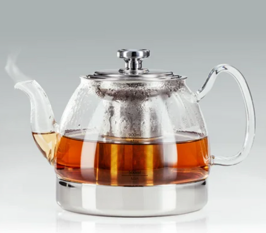 JUDGE 900ML STOVE TOP GLASS TEAPOT