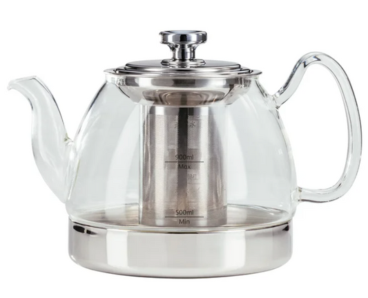 JUDGE 900ML STOVE TOP GLASS TEAPOT
