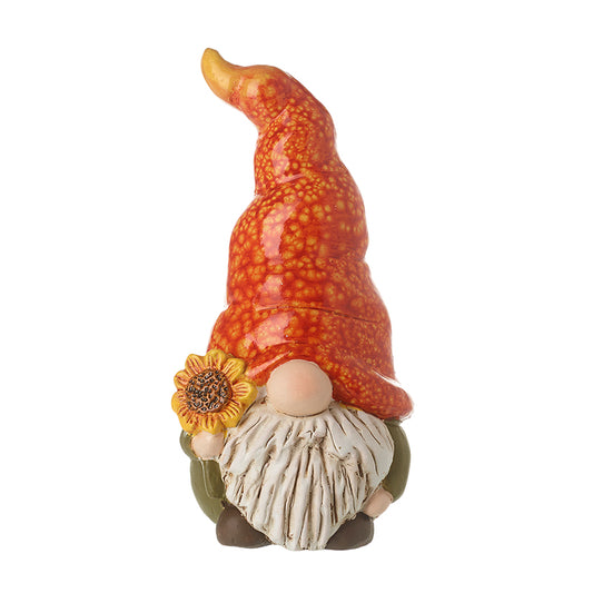 GONK WITH ORANGE HAT AND FLOWER