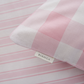 PINK CHECK AND STRIPE FITTED SHEET