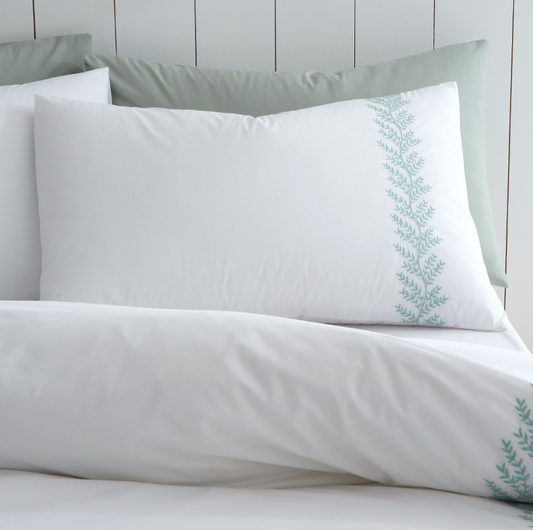 EMBROIDERY LEAF DOUBLE DUVET SET