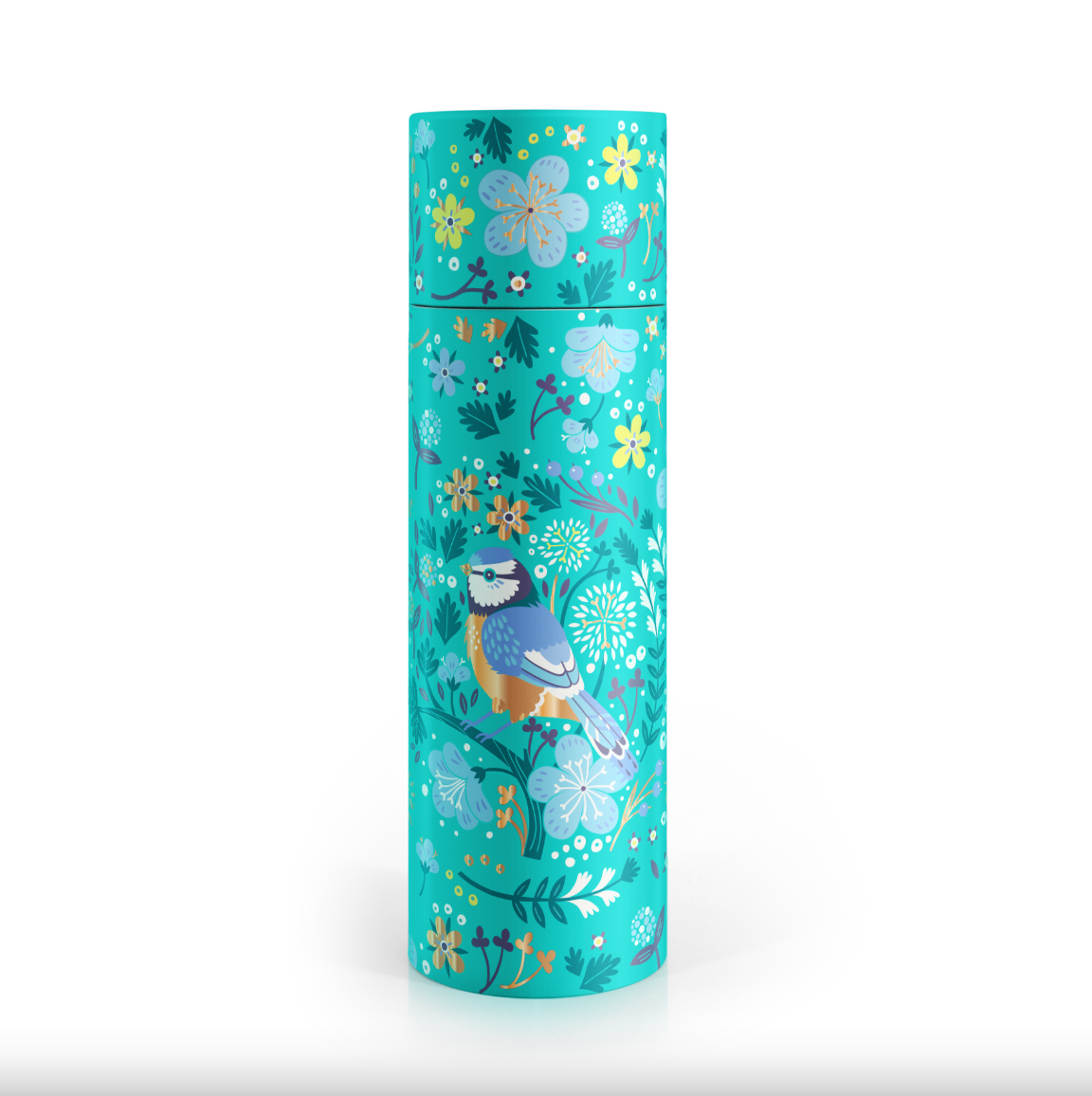 Birdy Metal Water Bottle - Blue Tit