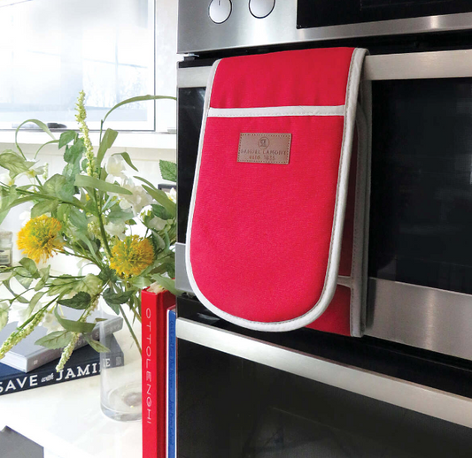 Canvas Ovenglove Red