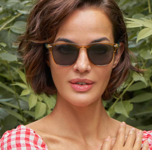 Carina Ltd Edition Sunglasses - Turquiose/Nude