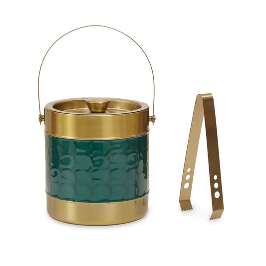 Carolina Green Enamel Ice Bucket