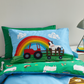 BLUE FARMYARD ANIMALS DUVET SET