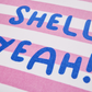 PINK SHELL YEAH BEACH TOWEL