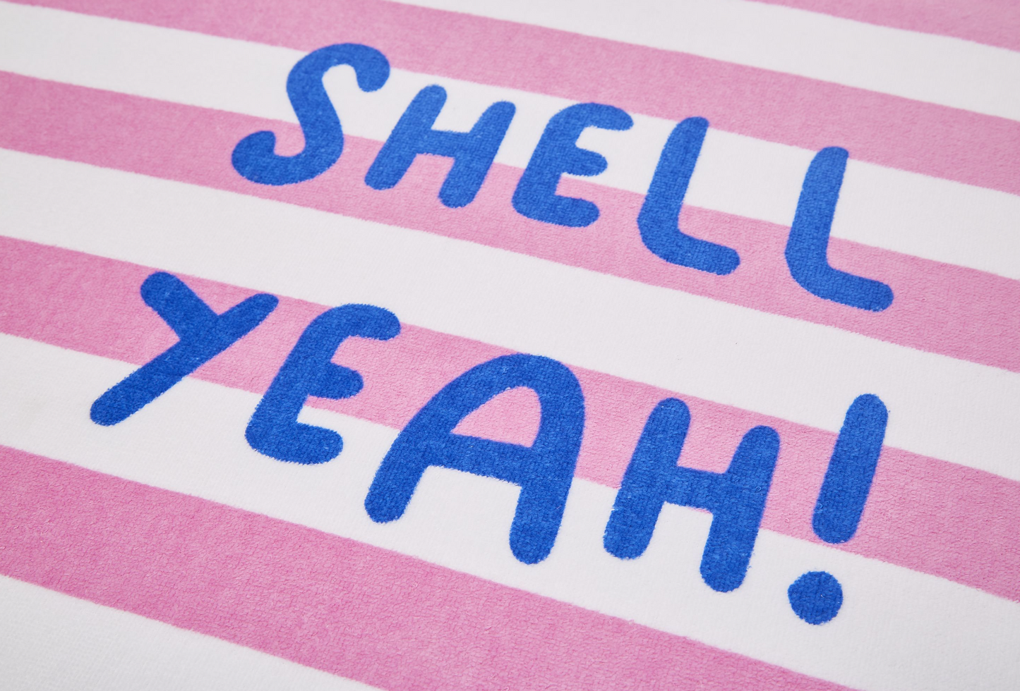 PINK SHELL YEAH BEACH TOWEL