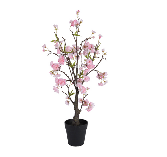Cherry blossom cherry tree in pot polyester H80cm D35cm