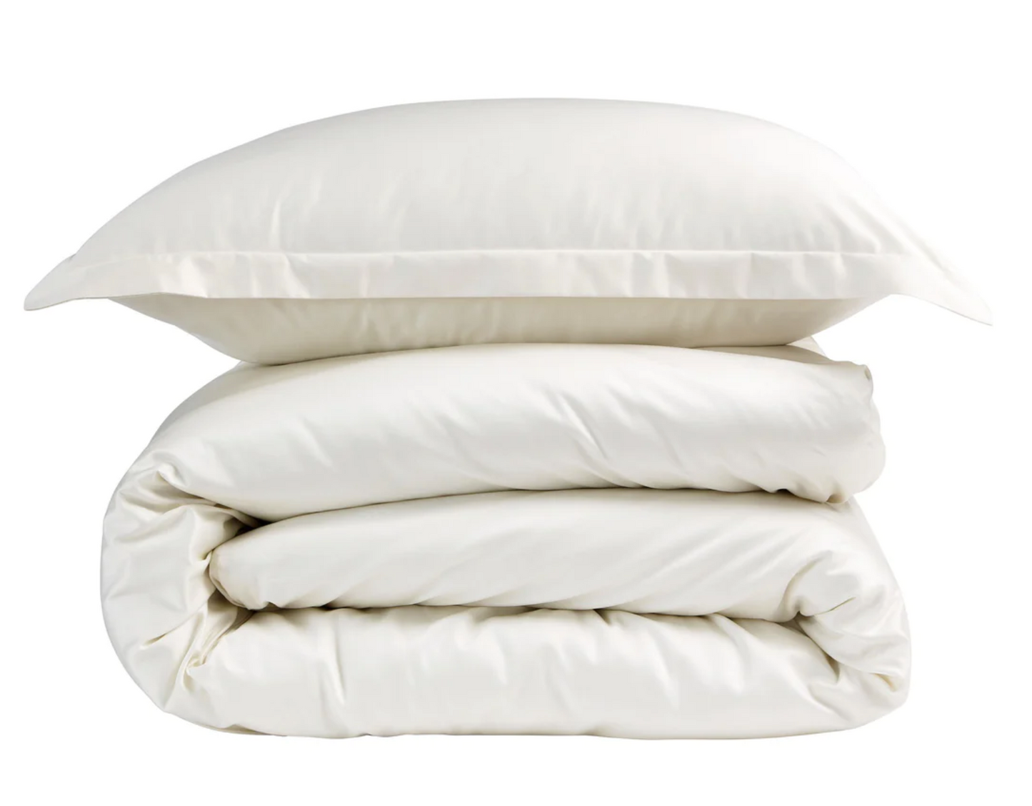400 TC Sateen Oxford Pillowcase Pair Ivory