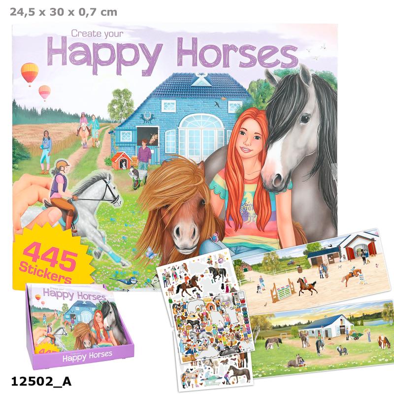 Create Your Happy Horses Colouring Book