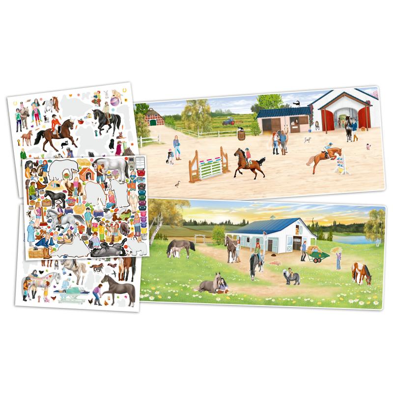 Create Your Happy Horses Colouring Book
