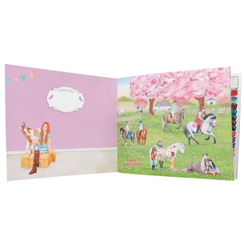 Create Your Happy Horses Colouring Book