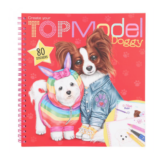 Create your TOPModel Doggy Colouring Book