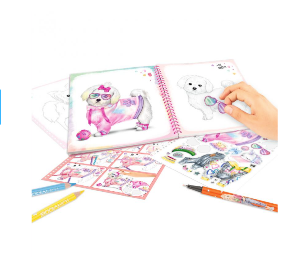 Create your TOPModel Doggy Colouring Book
