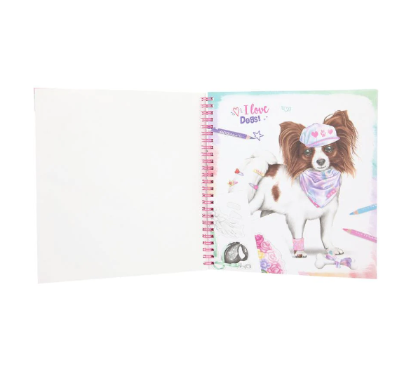 Create your TOPModel Doggy Colouring Book