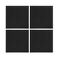DENBY BLACK GREY REVERSABLE FAUX LEATHER COASTERS SET OF 4