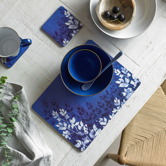DENBY BLUE FLORAL 6PC PLACEMATS