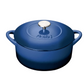 DENBY COBALT 26CM ROUND CAST IRON CASSEROLE