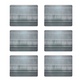 DENBY COLOURS GREY 6PC PLACEMATS