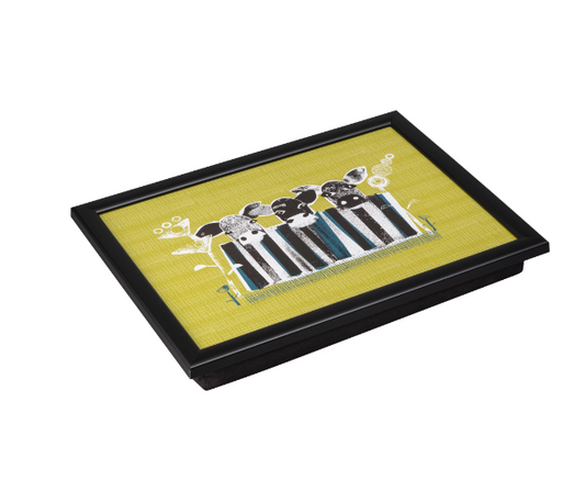 DENBY COW LAPTRAY WITH BLACK EDGE