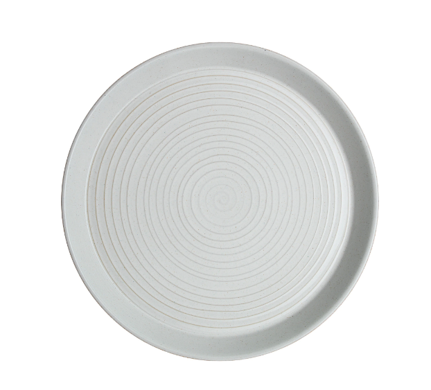 DENBY IMPRESSION CHARCOAL BLUE SPIRAL DINNER PLATE