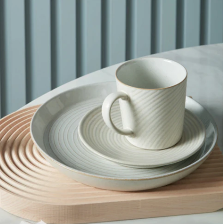 DENBY IMPRESSION CREAM ACCENT SMALL PLATE