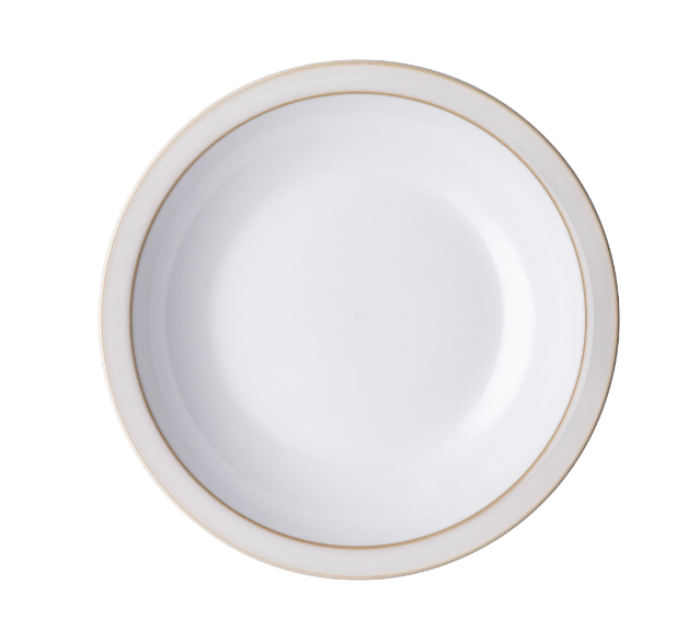 DENBY NATURAL CANVAS SHALLOW RIMMED BOWL